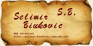Selimir Biuković vizit kartica